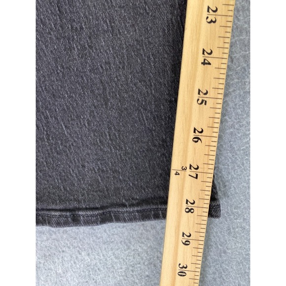 Madewell Jeans Womens 32 Black Curvy 90s Straight Leg Dark Wash Stretch Denim - Picture 4 of 13